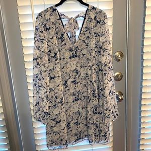 BCBG long sleeve floral dress
